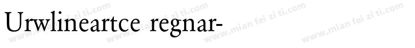 Urwlineartce regnar字体转换